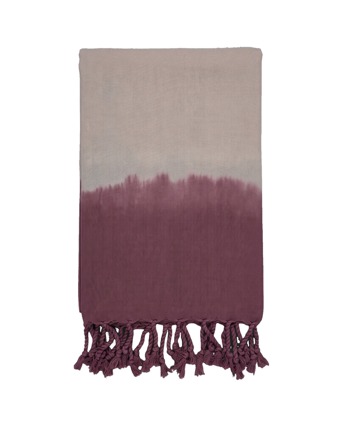 dip dye hamamdoek dusty rose - vrijstaand