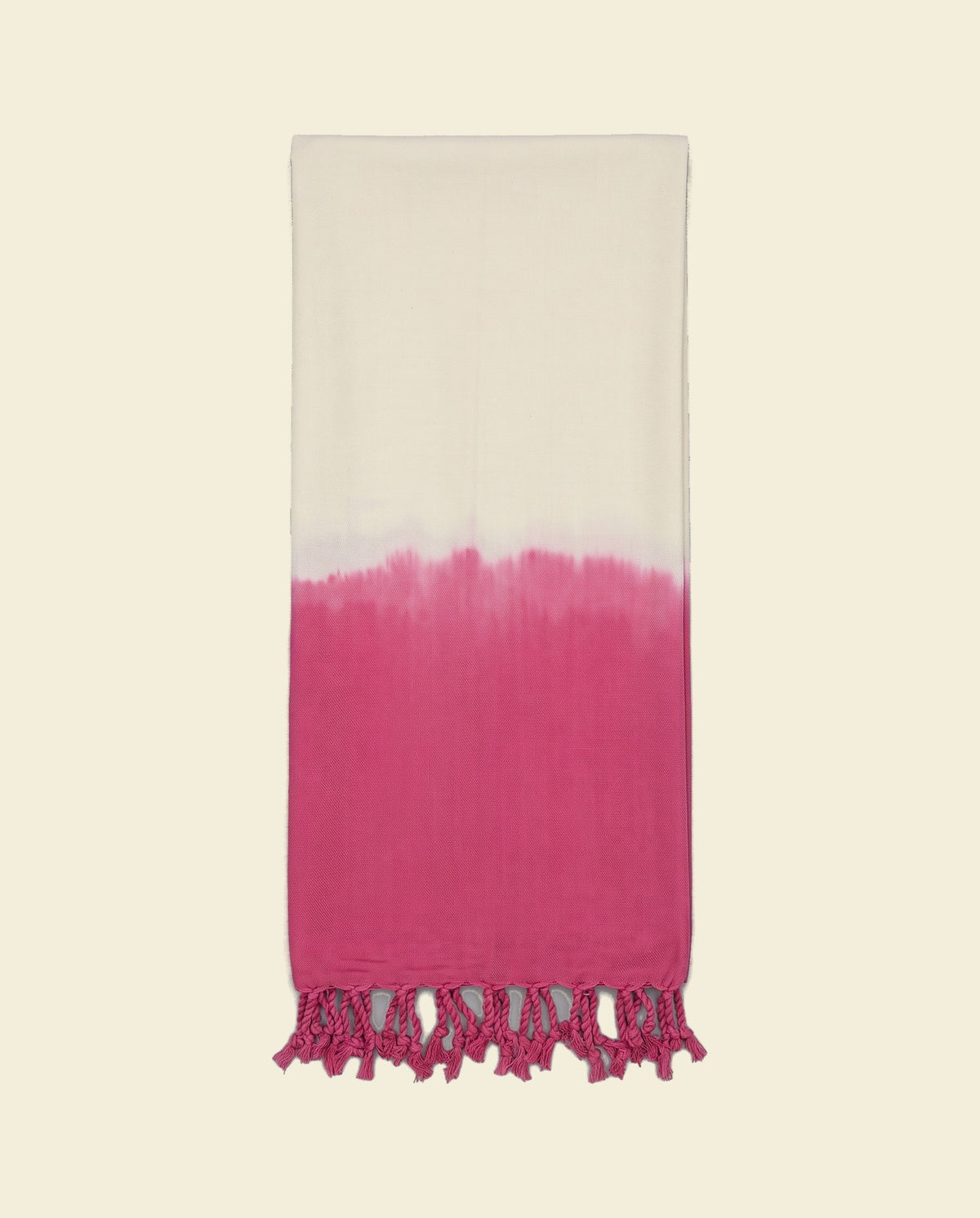 dip dye hamamdoek fuchsia - op kleur