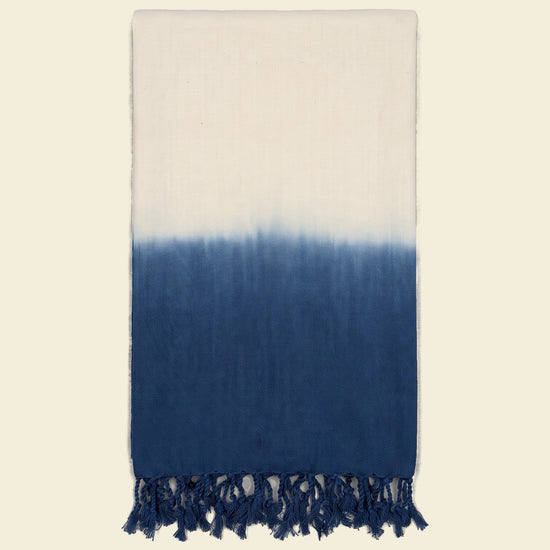 dip dye hamamdoek navy - op kleur