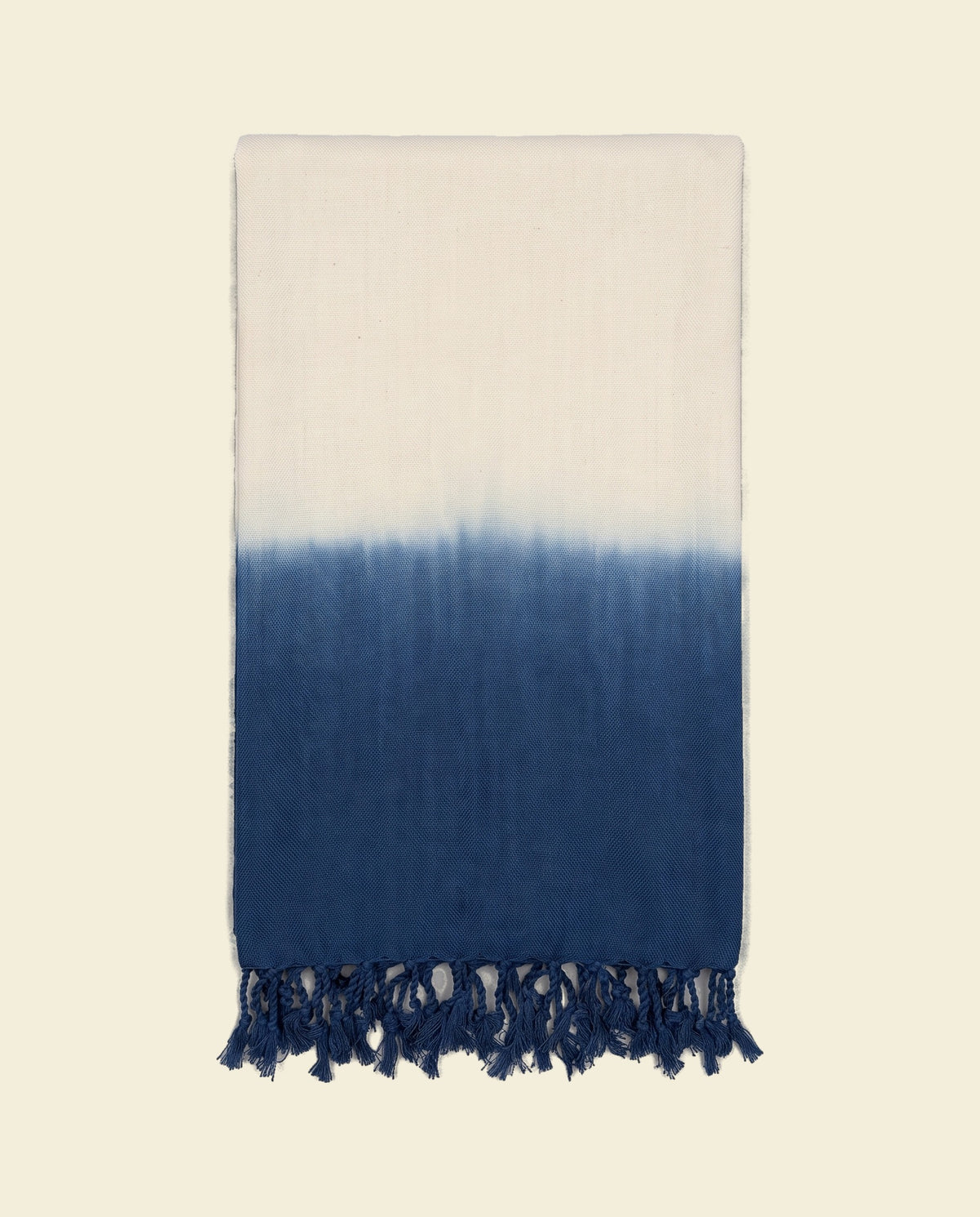 dip dye hamamdoek navy - op kleur