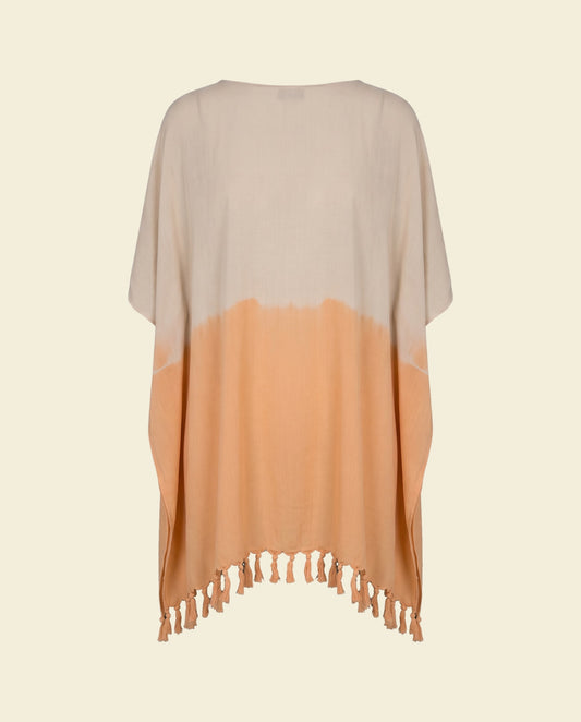 dip dye strandtuniek melon - op kleur