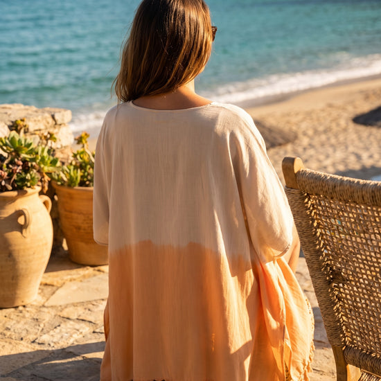 dip dye strandtuniek melon - sfeer