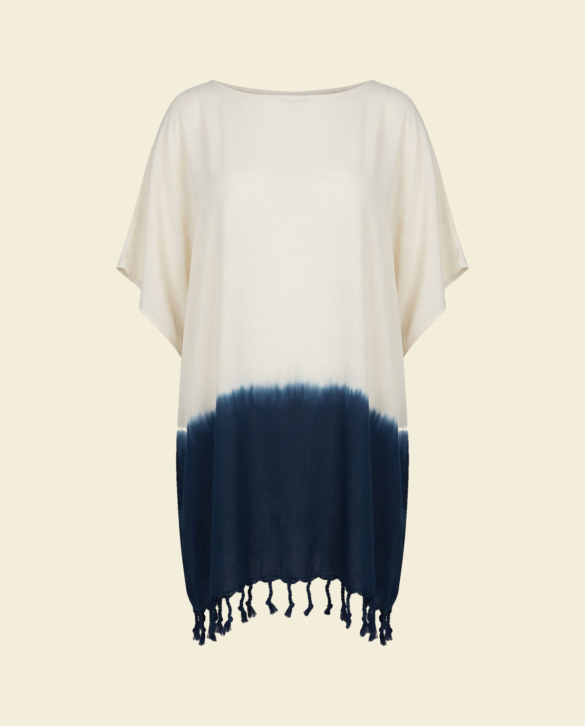 dip dye strandtuniek navy - op kleur