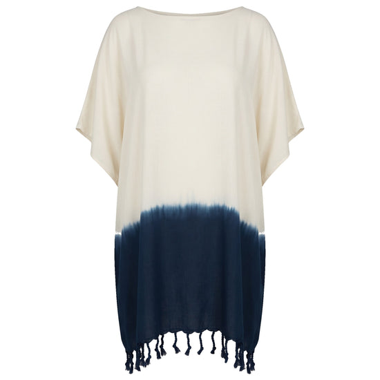 dip dye strandtuniek navy - vrijstaand