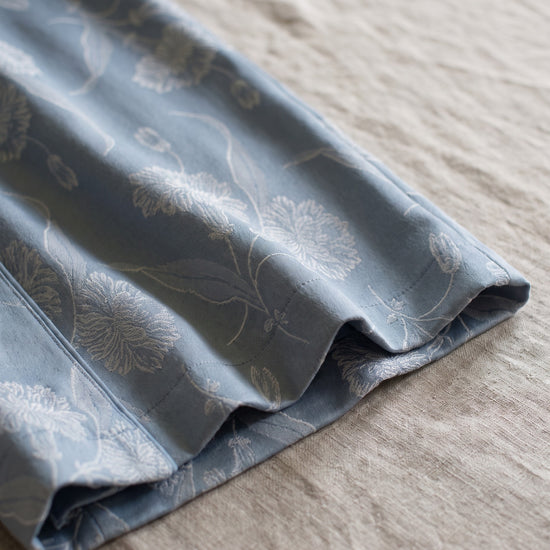 elegante kamerjas grijsblauw - detail