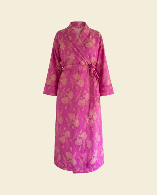 elegante kamerjas roze - op kleur