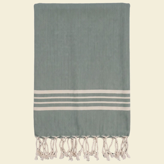 gastendoek Krem Sultan almond green - op kleur