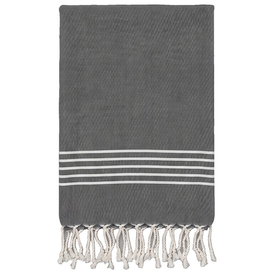 gastendoek Krem Sultan dark grey - vrijstaand