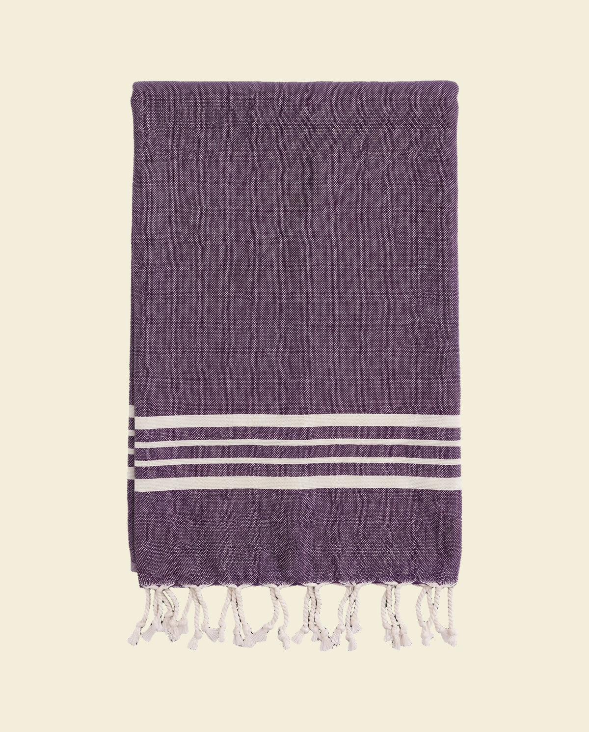 gastendoek Krem Sultan dark purple - op kleur