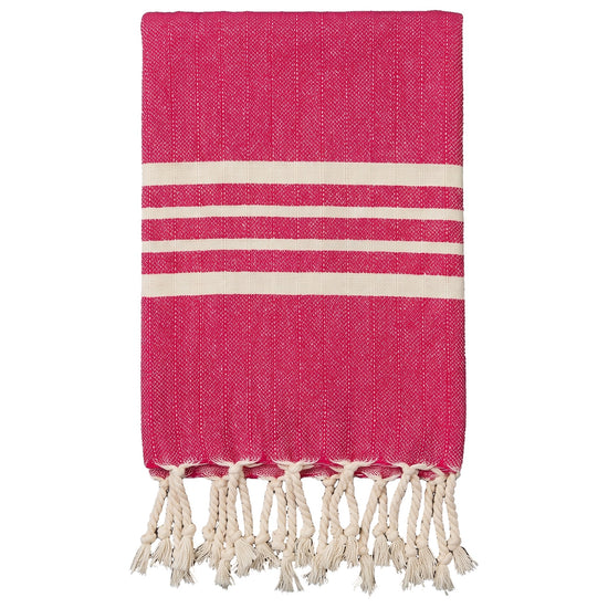 gastendoek Krem Sultan fuchsia - vrijstaand