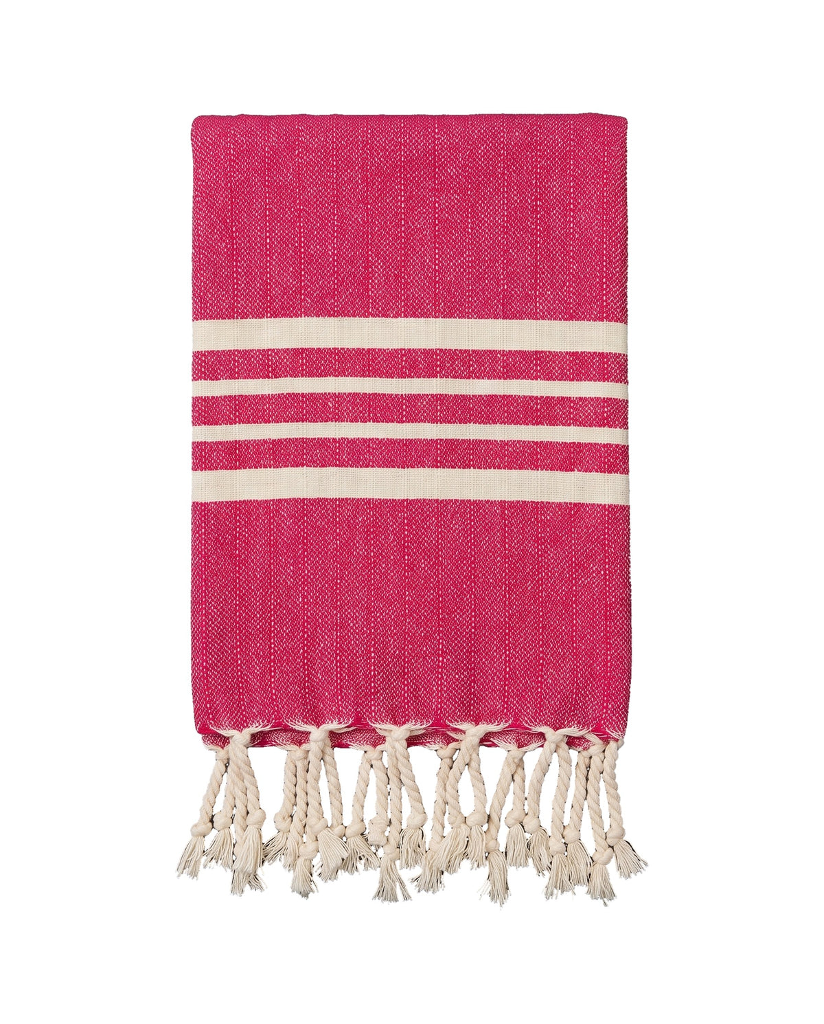 gastendoek Krem Sultan fuchsia - vrijstaand