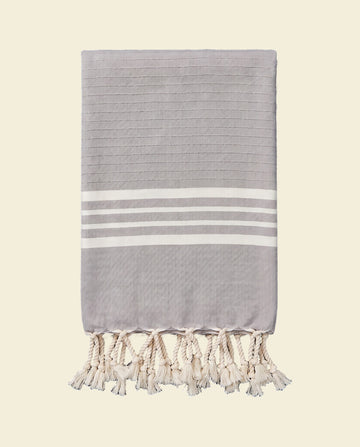 gastendoek Krem Sultan light-grey