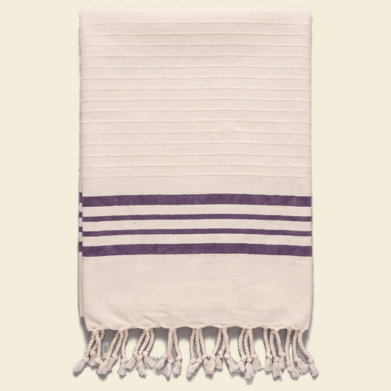 gastendoek Krem Sultan natural dark purple - op kleur