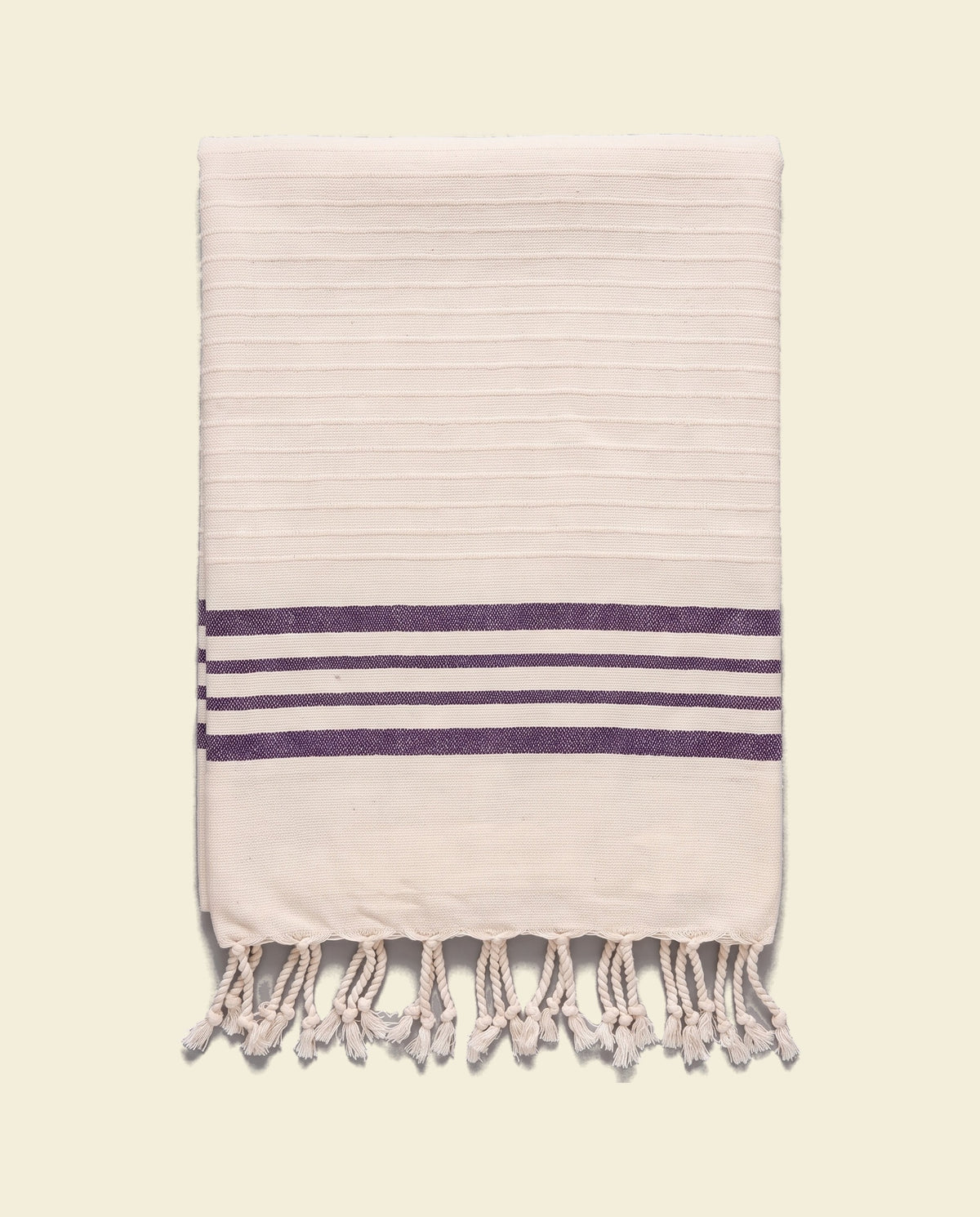 gastendoek Krem Sultan natural dark purple - op kleur