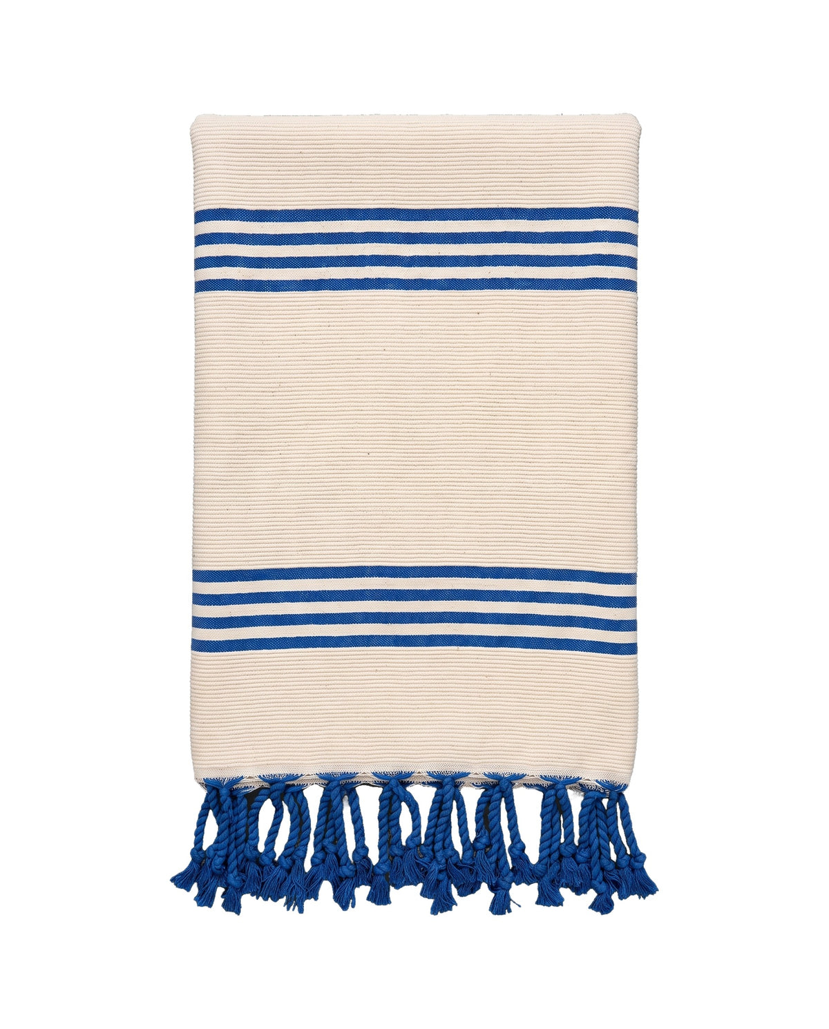 gastendoek Krem Sultan natural royal blue - vrijstaand