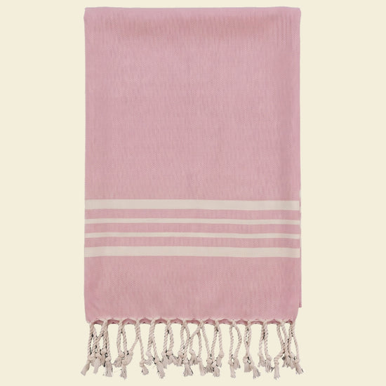 gastendoek Krem Sultan rose pink - op kleur