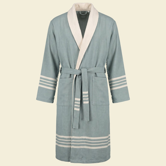 gevoerde hamam badjas Krem Sultan almond green - op kleur