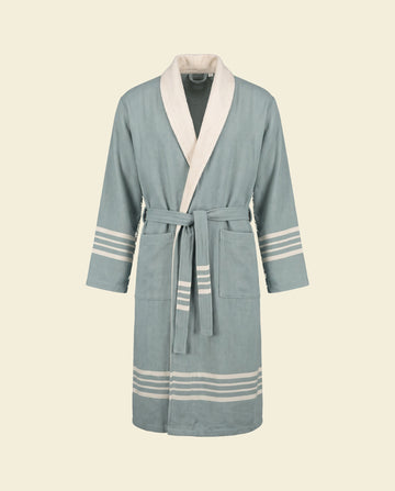 gevoerde hamam badjas Krem Sultan almond green - op kleur