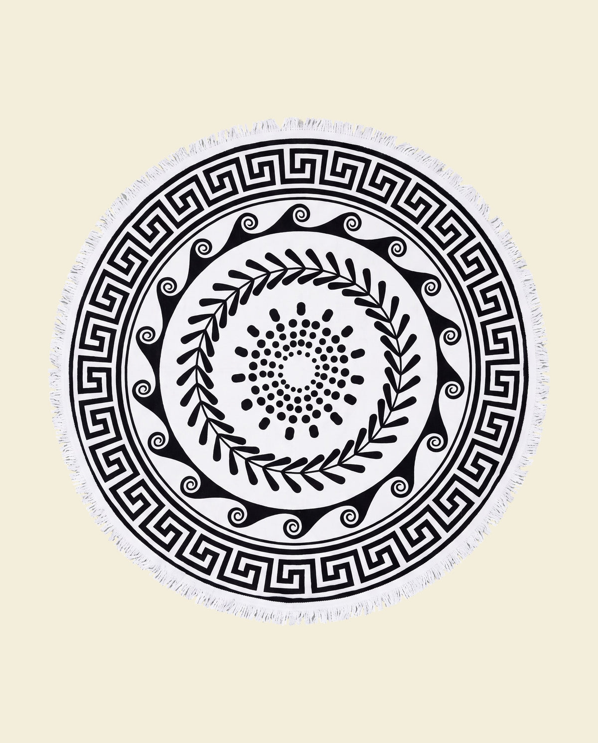 Greek Roundie d'Luxe black & white - op kleur