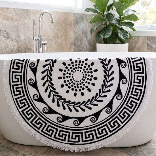 Greek Roundie d'Luxe black & white - sfeer