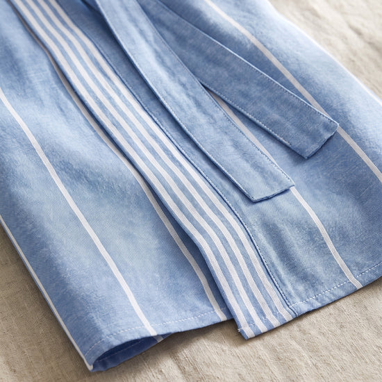 hamam badjas blauw - detail