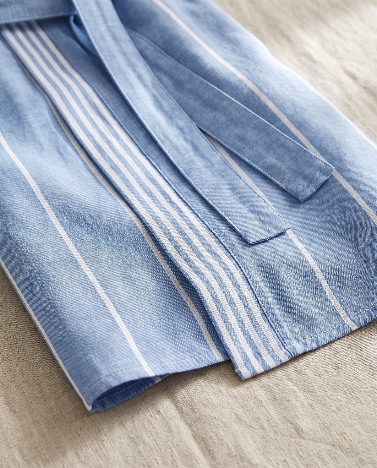 hamam badjas blauw - detail
