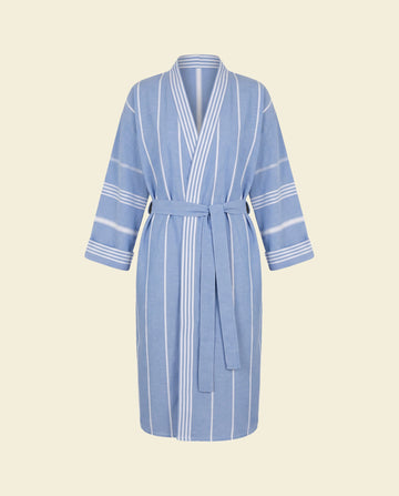 hamam badjas blauw