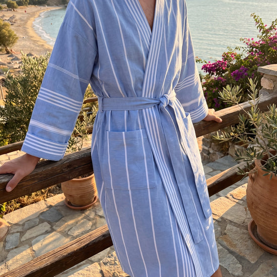hamam badjas blauw - sfeer