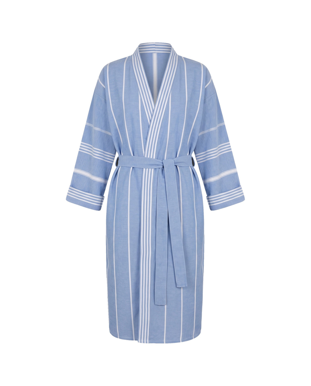 hamam badjas blauw - vrijstaand