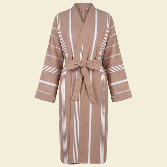 hamam badjas bruin - op kleur
