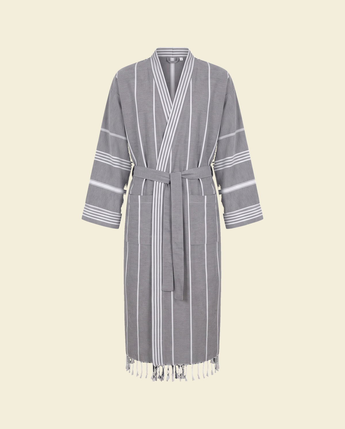 hamam badjas donkergrijs - op kleur