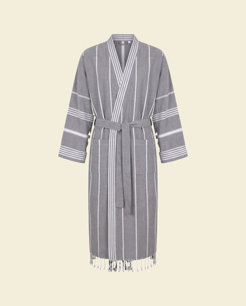 hamam badjas donkergrijs