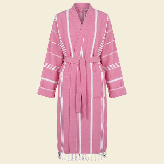 hamam badjas fuchsia - op kleur