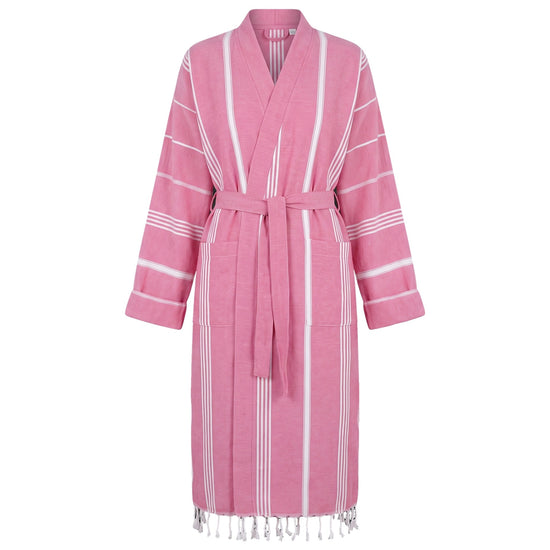 hamam badjas fuchsia - vrijstaand