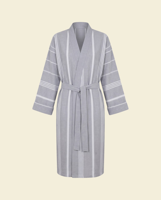 hamam badjas grijs - op kleur