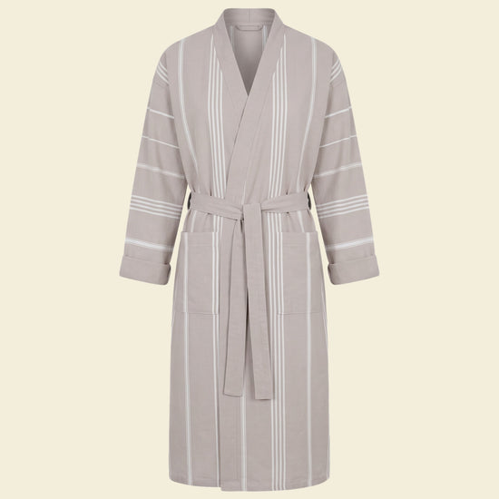 hamam badjas grijsbeige - op kleur