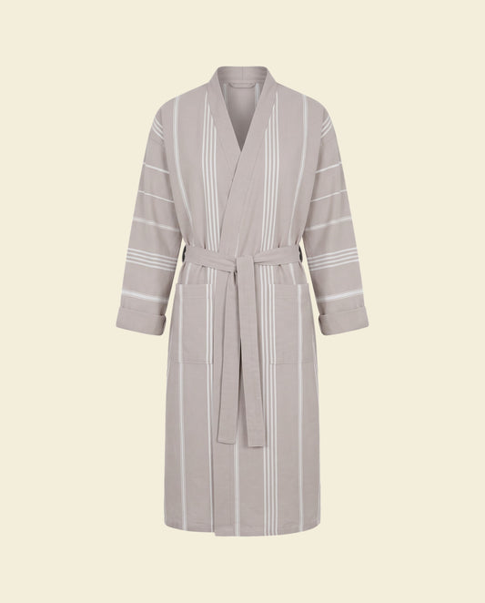 hamam badjas grijsbeige - op kleur