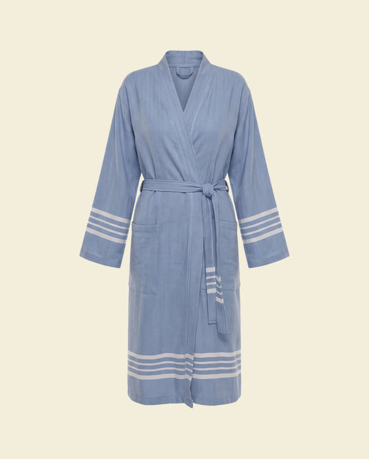 hamam badjas Krem Sultan air blue - op kleur