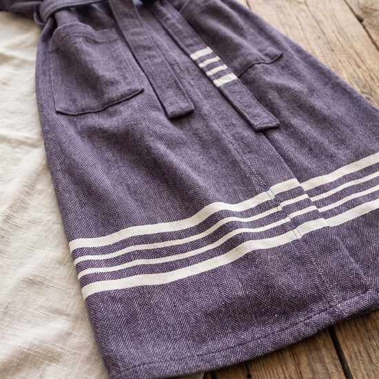 hamam badjas Krem Sultan dark purple - detail