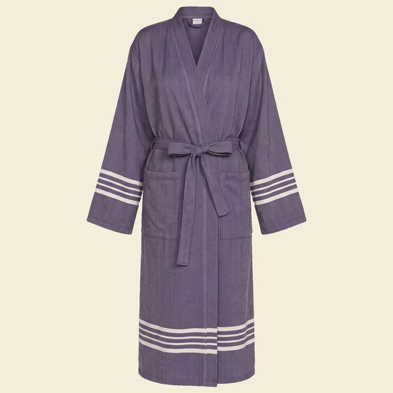 hamam badjas Krem Sultan dark purple - op kleur