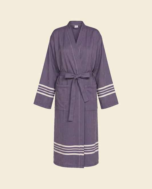 hamam badjas Krem Sultan dark purple - op kleur