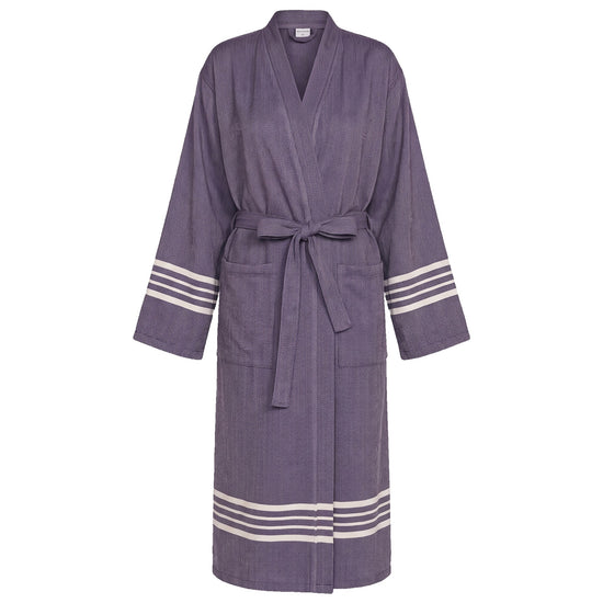 hamam badjas Krem Sultan dark purple - vrijstaand