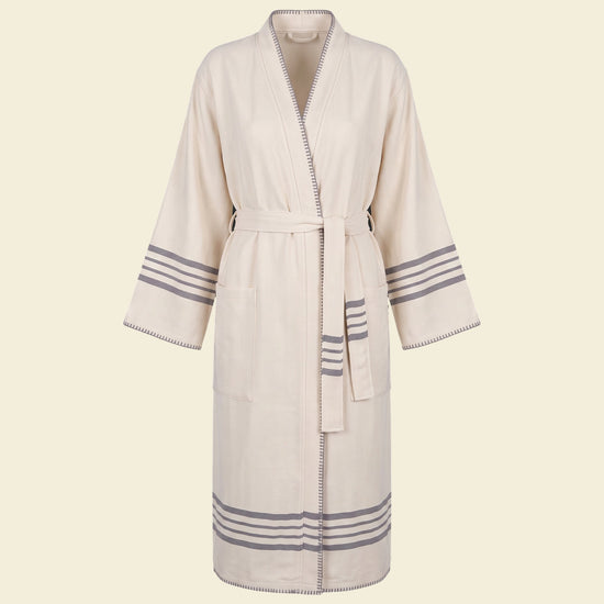 hamam badjas Krem Sultan kimono natural dark grey - op kleur