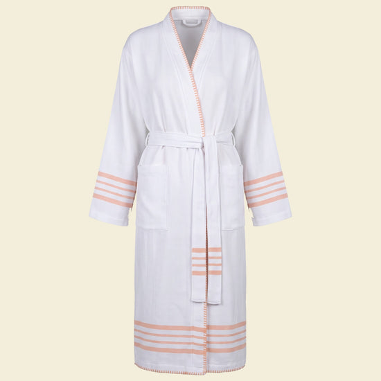 hamam badjas Krem Sultan kimono white melon - op kleur