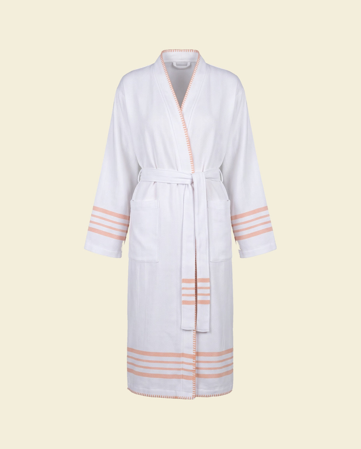 hamam badjas Krem Sultan kimono white melon - op kleur