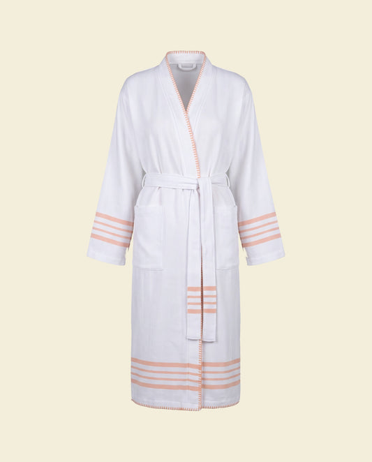 hamam badjas Krem Sultan kimono white melon - op kleur