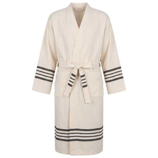 hamam badjas Krem Sultan natural black - vrijstaand