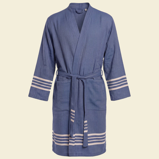 hamam badjas Krem Sultan navy - op kleur