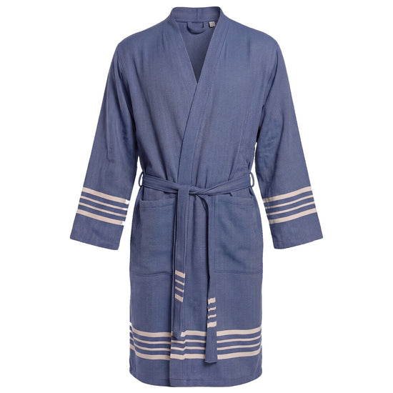 hamam badjas Krem Sultan navy - vrijstaand