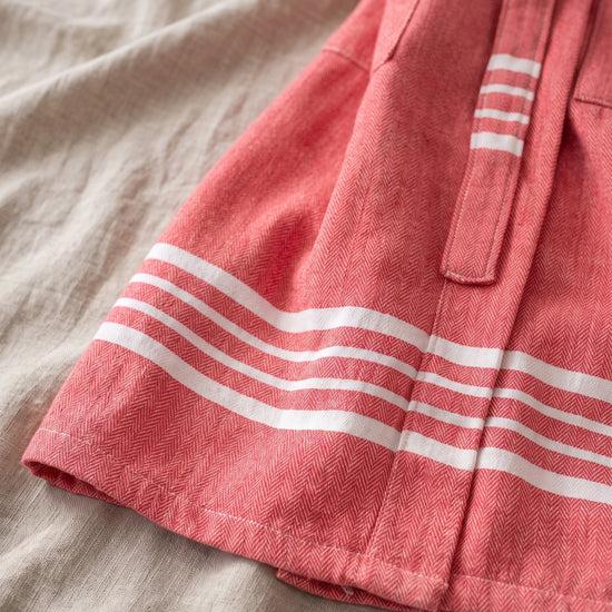 hamam badjas Krem Sultan red - detail
